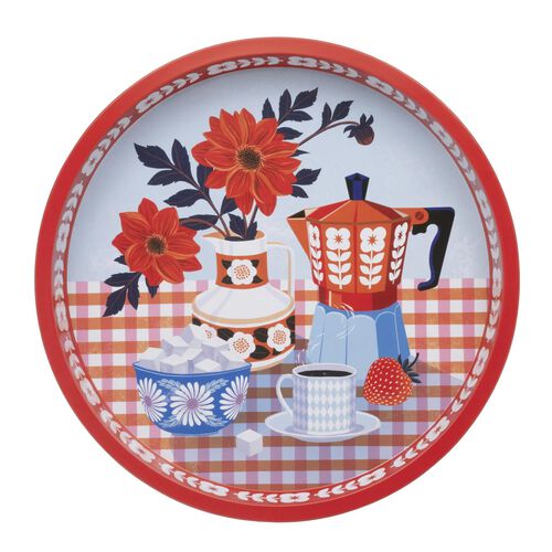 Printer Johnson Round Tin Tray