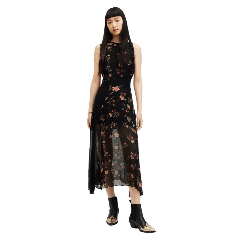 AllSaints Jules Floral Tanana Print Maxi Dress image number 0