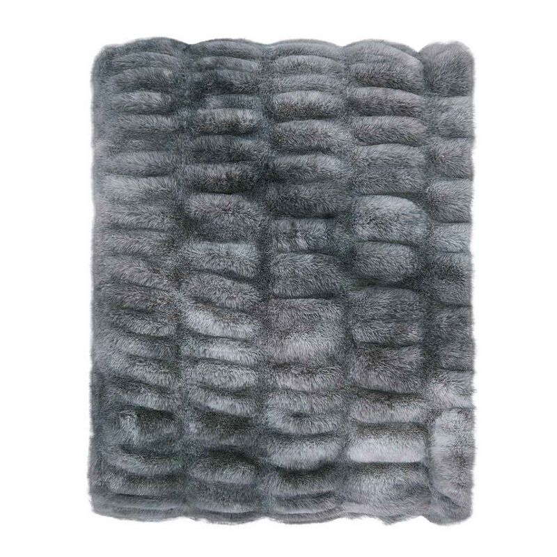 Top Drawer Luxe Rabbit Cushion 600Gsm Tie-Dyed Fur - 45x45cm With Inner image number 0