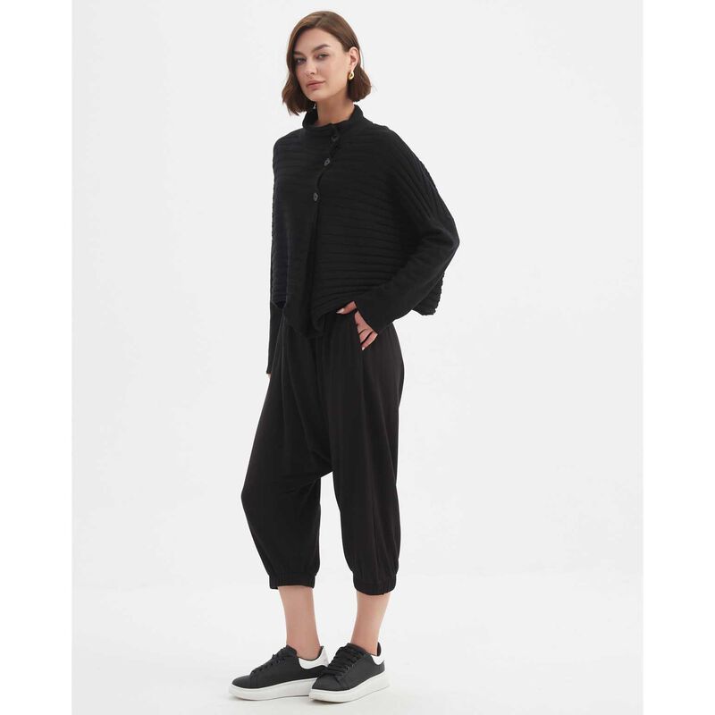 TIRELLI Cowl Neck Button Knit Jumper image number 3
