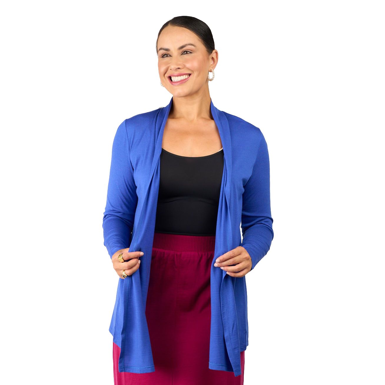 Merino waterfall cardigan discount