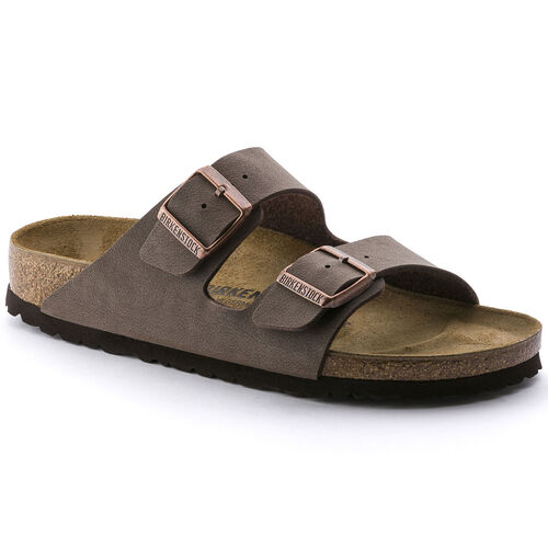 Birkenstock Arizona Birkibuc Flor Mocca Regular Width Sandal