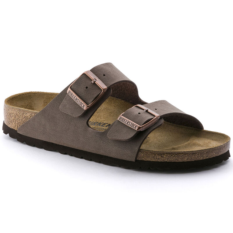 Birkenstock Arizona Birkibuc Flor Mocca Regular Width Sandal image number 0