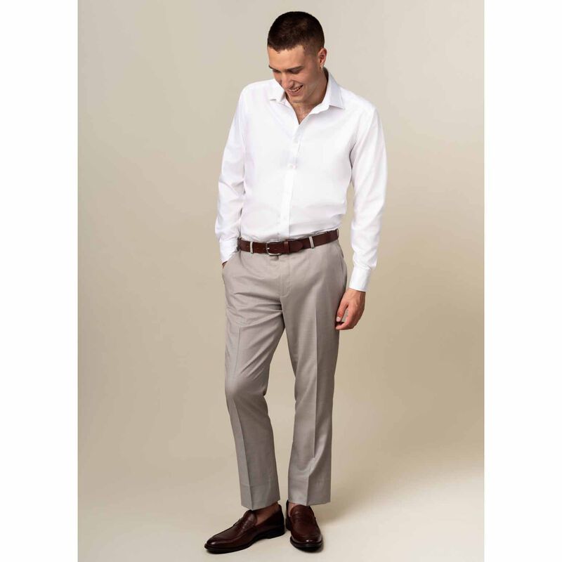 Rembrandt London White Fine Twill Shirt image number 3