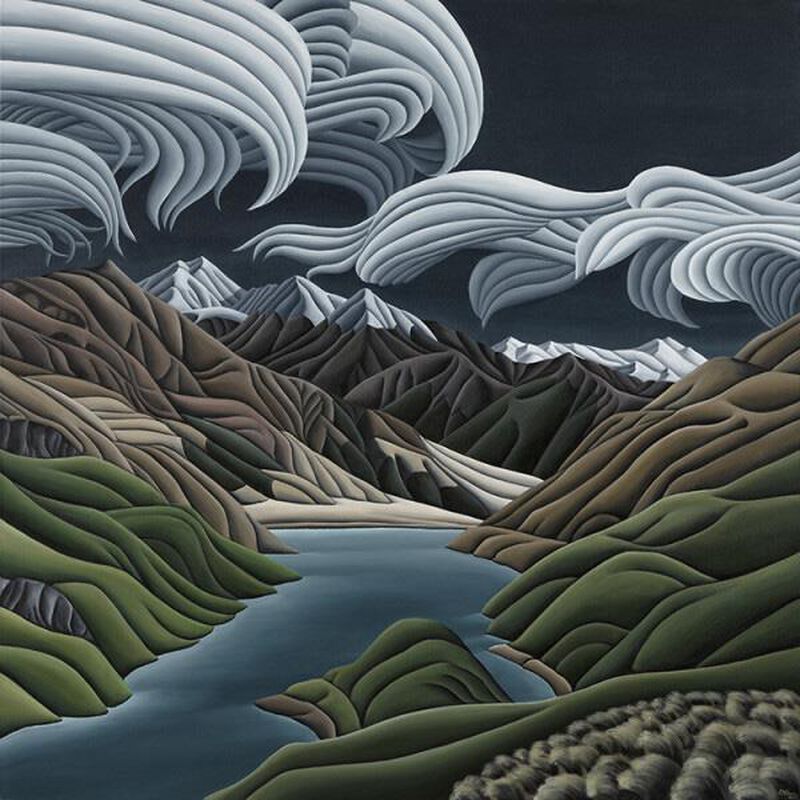 Diana Adams Lake Luna Matted Print image number 0