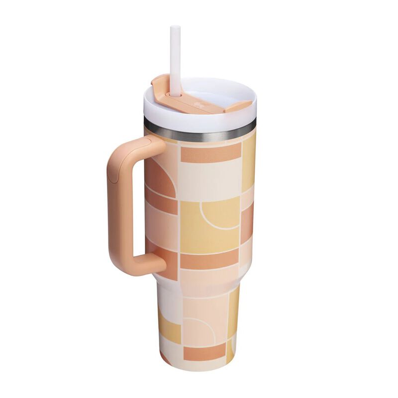 Stanley The Quencher H2.0 Flowstate™ Tumbler 40oz Apricot Court Duo image number 1