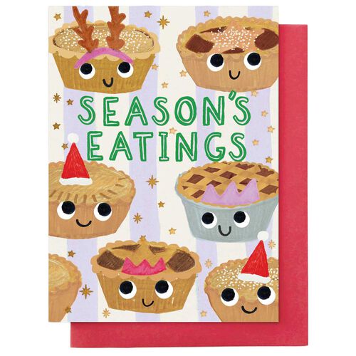 Seasons Eatings Christmas Card