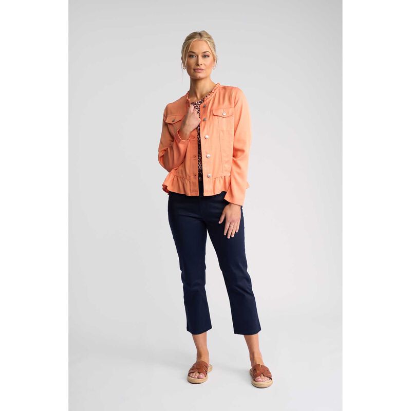 Vassalli Jacket With Frill Hem image number 3