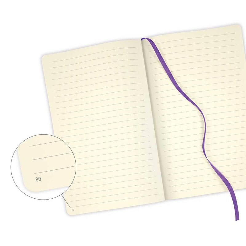 Castelli Notebook A5 Ruled Eden Orchid image number 2
