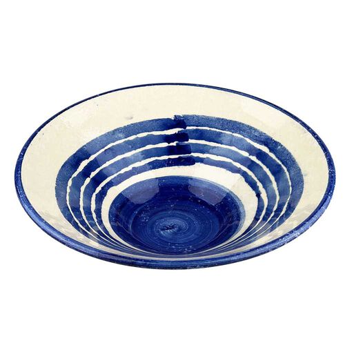 Selbrae House Ceramic Serving Bowl - Large - Stripe