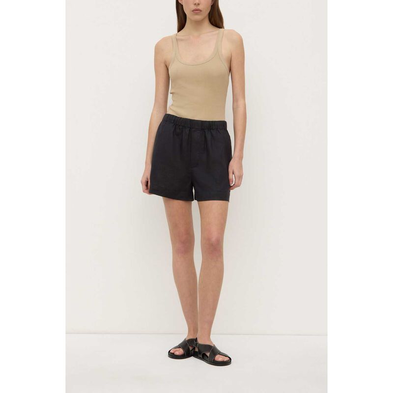 Assembly Label Everyday Linen Short Black image number 3