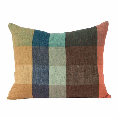 Città Cabin Linen Cushion Cover Kermit Multi  55X45Cm