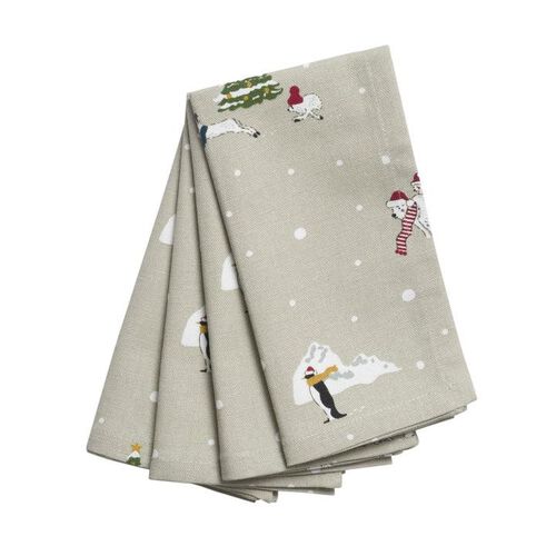 Sophie Allport Snow Season Napkins Set Of 4