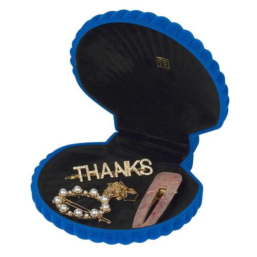 DOIY Venus Shell Jewelry Box Blue