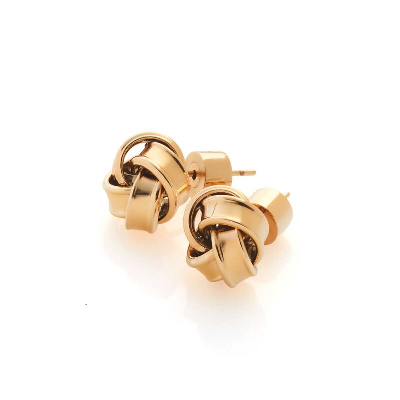 Silk & Steel Knot Earrings image number 2