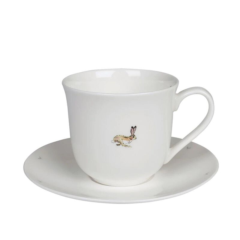 Sophie Allport Tea Cup & Saucer Small Hare image number 0