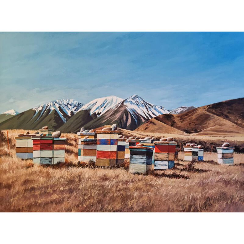 Kelvin McMillan Unframed Print Beehives Craigieburn 300x200mm image number 0
