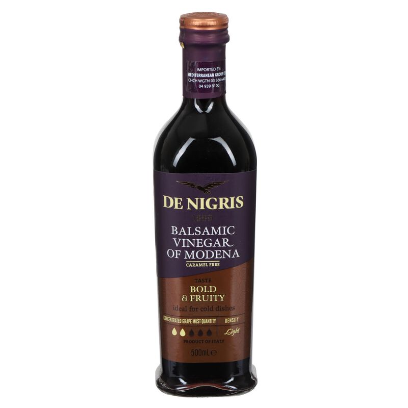 De Nigris Vinegar Balsamic Bronze 35% Grape Must 500ml image number 0