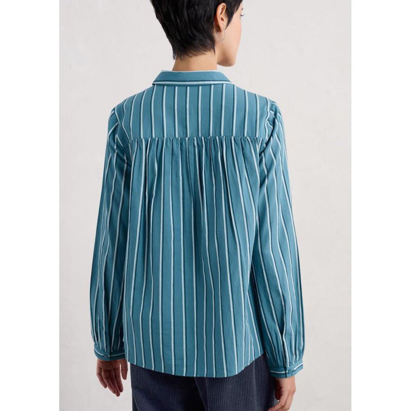 Seasalt Cornwall Spiral Flight Shirt Cornflower Starling image number 1