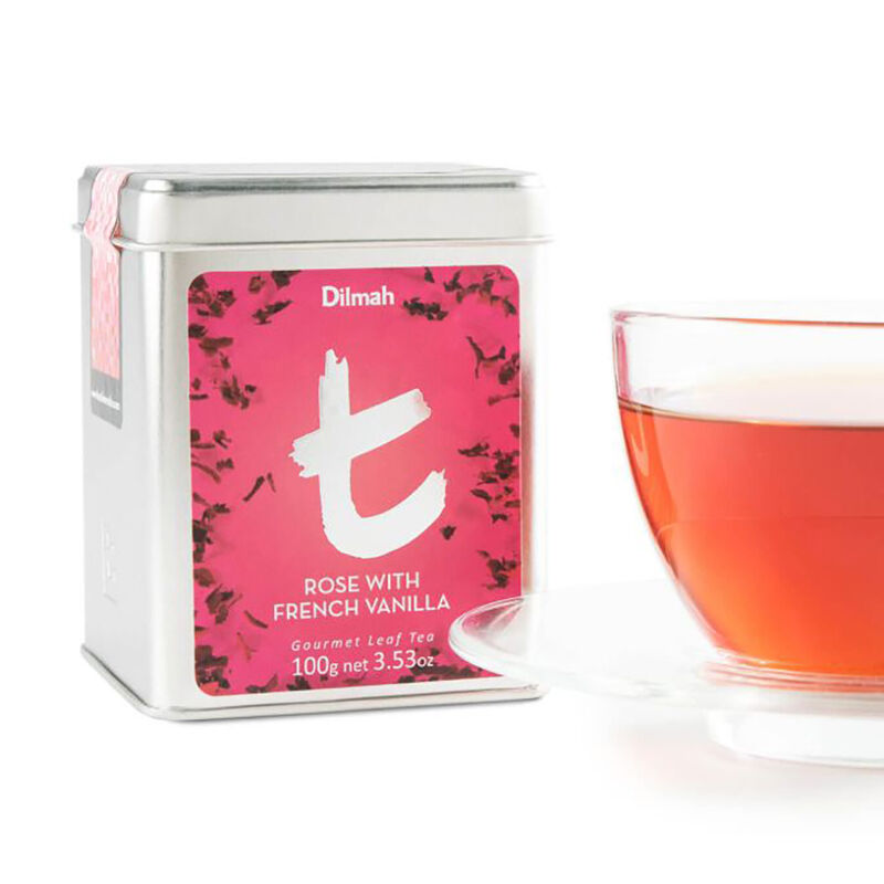 Dilmah Rose with French Vanilla Leaf in Caddy - 100g image number 0