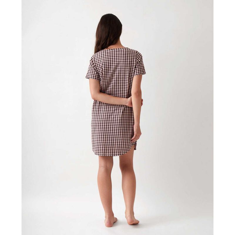 Wallace Cotton Kendra Organic Brushed Cotton Knit Tee Shirt Dress image number 1
