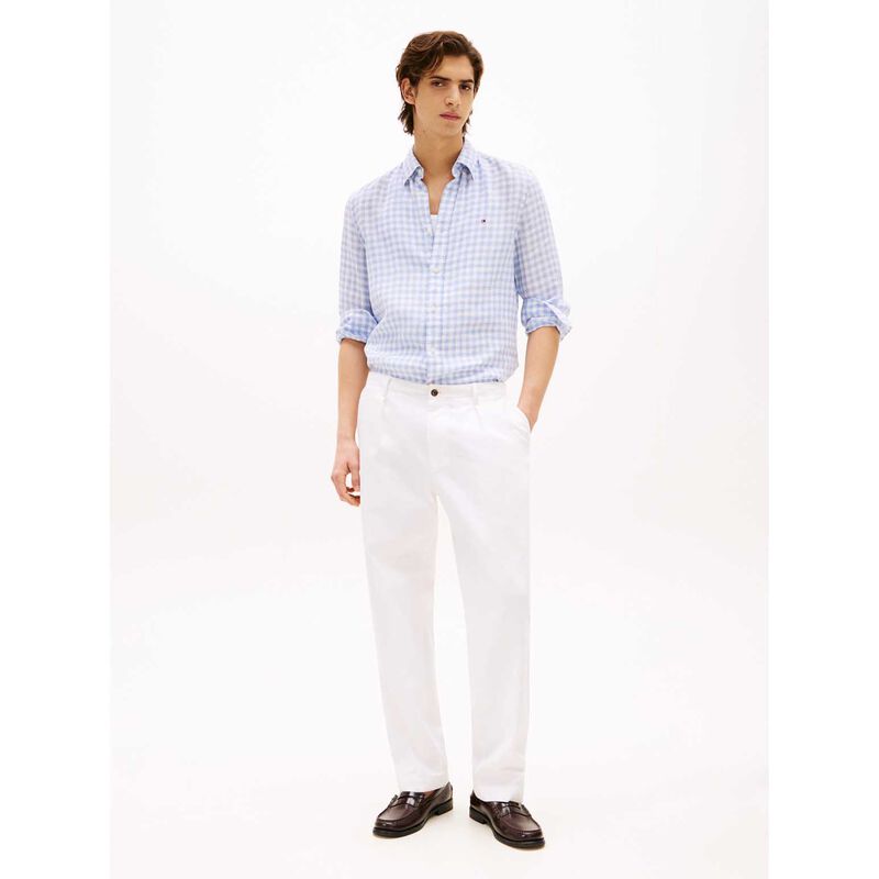 Tommy Hilfiger Regular Fit Linen Gingham Check Shirt image number 3