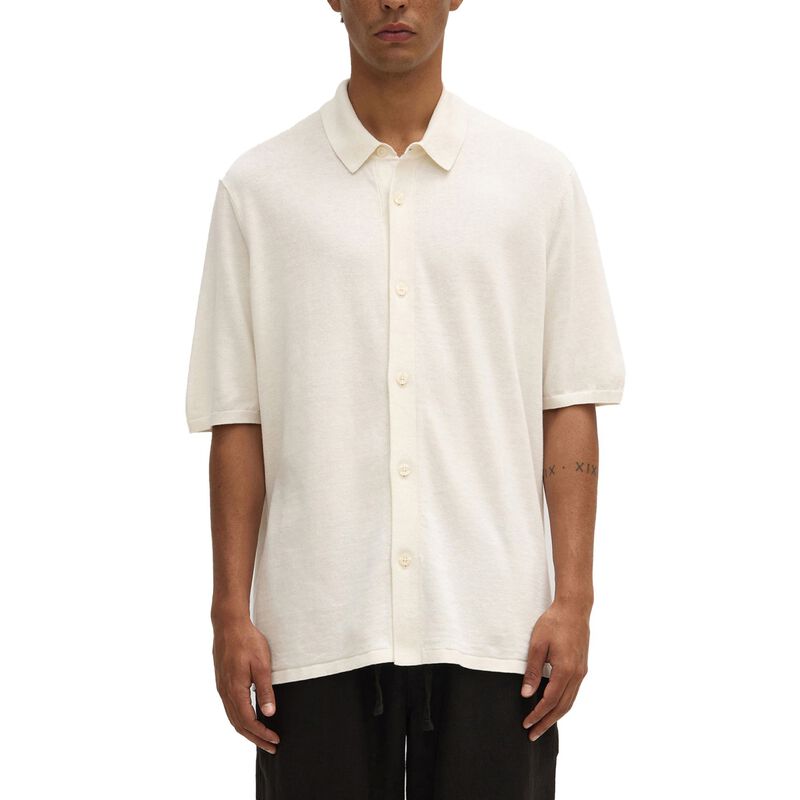 Assembly Label Kyle Knit Short Sleeve Shirt Cream image number 0