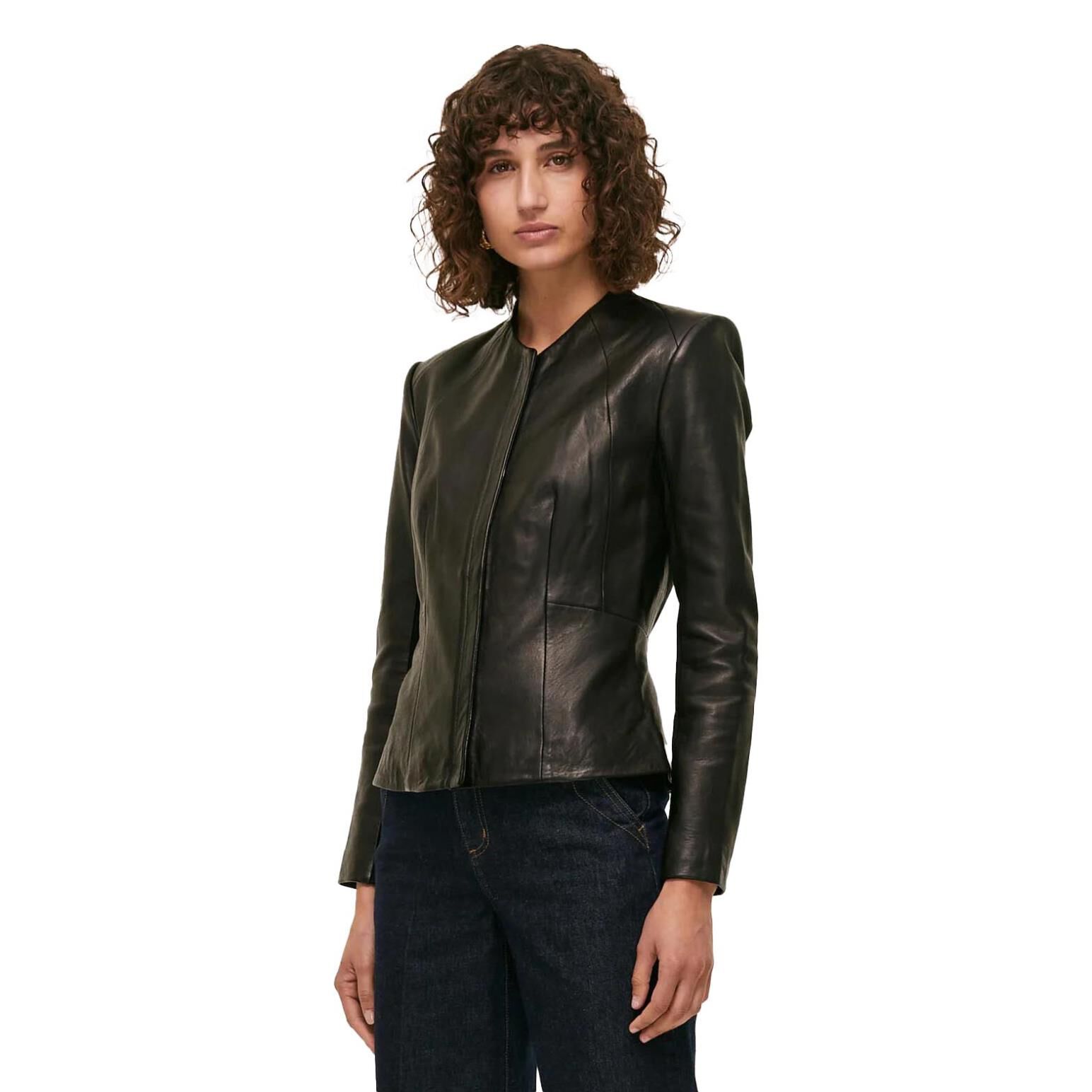 SABA Lilia Leather Jacket Ballantynes Department Store