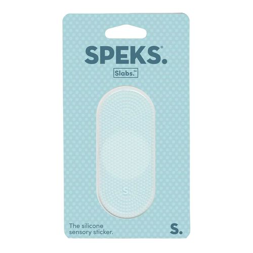 Speks Slabs Tab Sensory Sticker - Static Teal