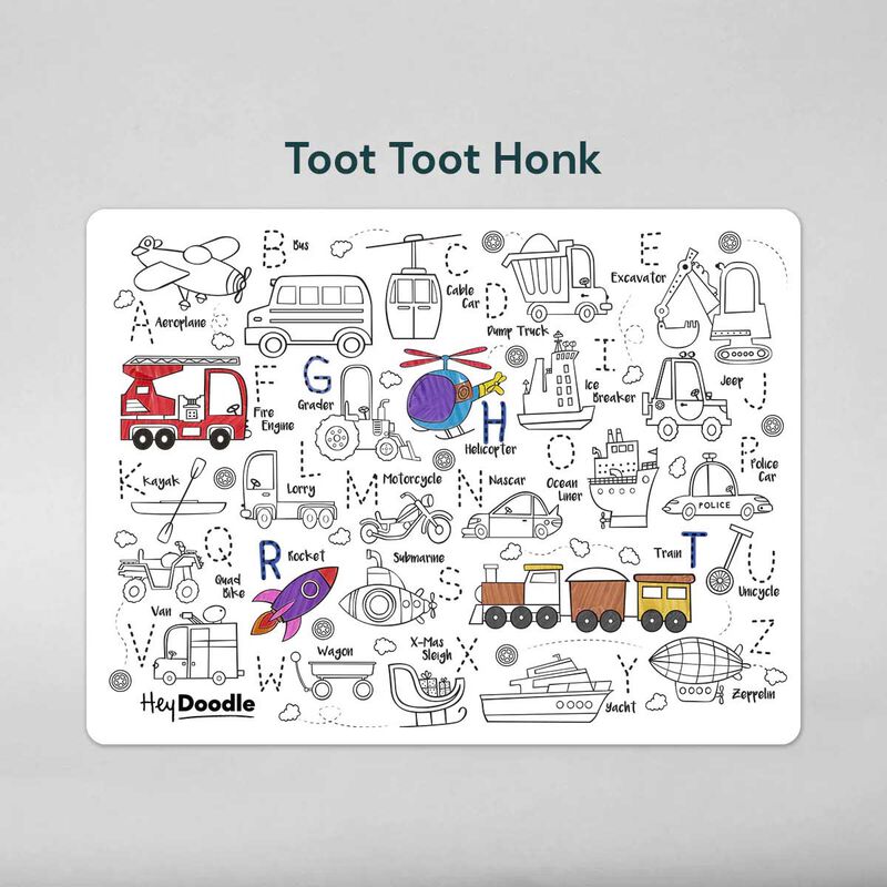 Hey Doodle Toot Toot Honk Playmat Large image number 2