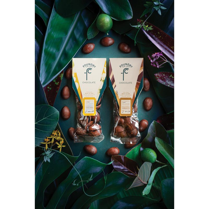 Foundry Chocolate Pinalum Vanuatu 70% Mini Easter Eggs image number 1
