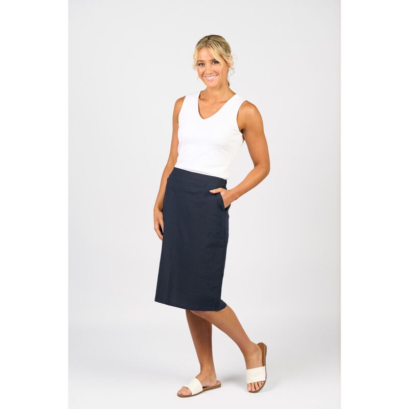 Vassalli Flat Front Pull On Skirt image number 3