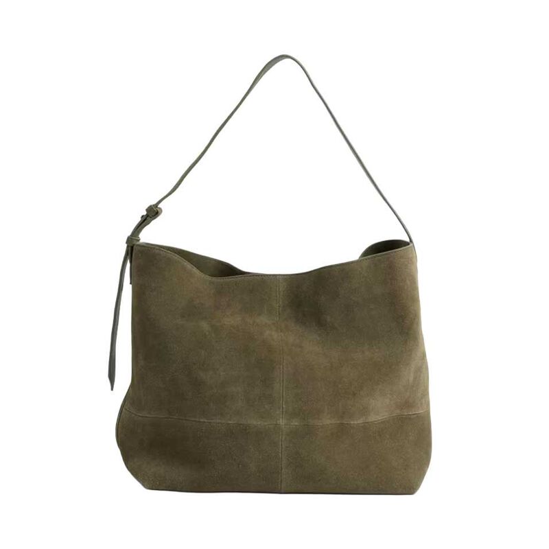 Seasalt Cornwall Annet Suede Shoulder Bag Rich Olive image number 0