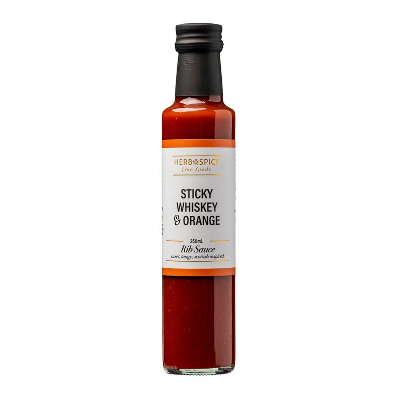 The Herb & Spice Mill Sticky Whisky & Orange Rib Sauce 250ml image number 0