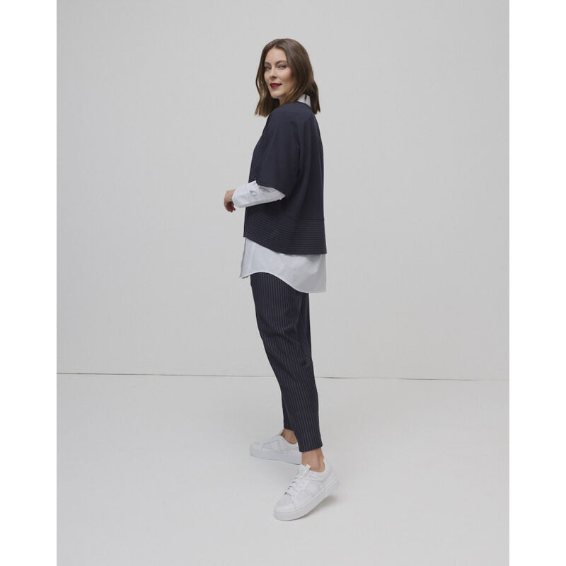 Marco Polo Pinstripe Ponte Barrel Pant image number 2