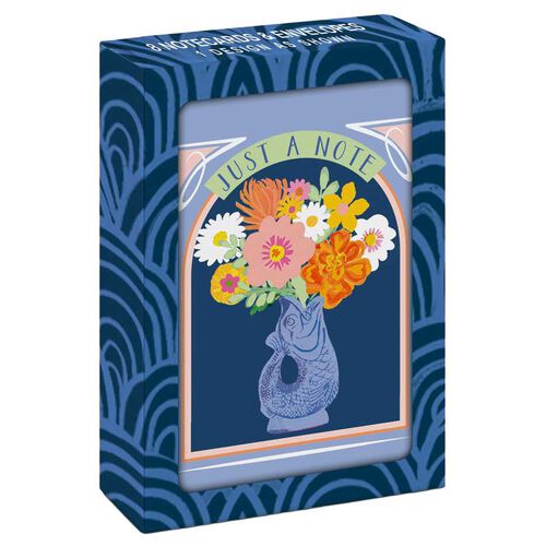 Image Gallery Just A Note Glug Jug Vase Amalfi Notecard Set