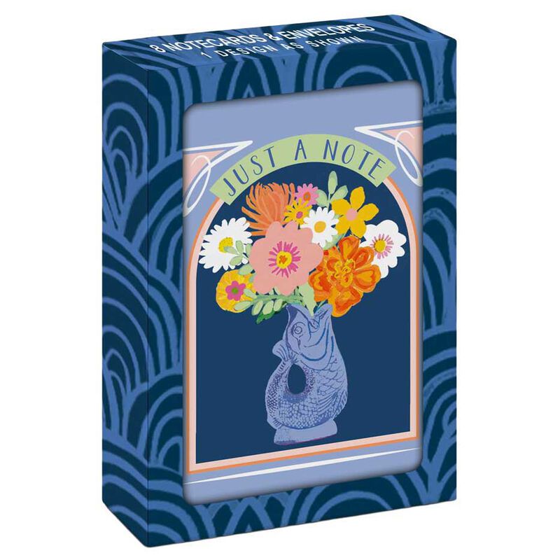 Image Gallery Just A Note Glug Jug Vase Amalfi Notecard Set image number 0