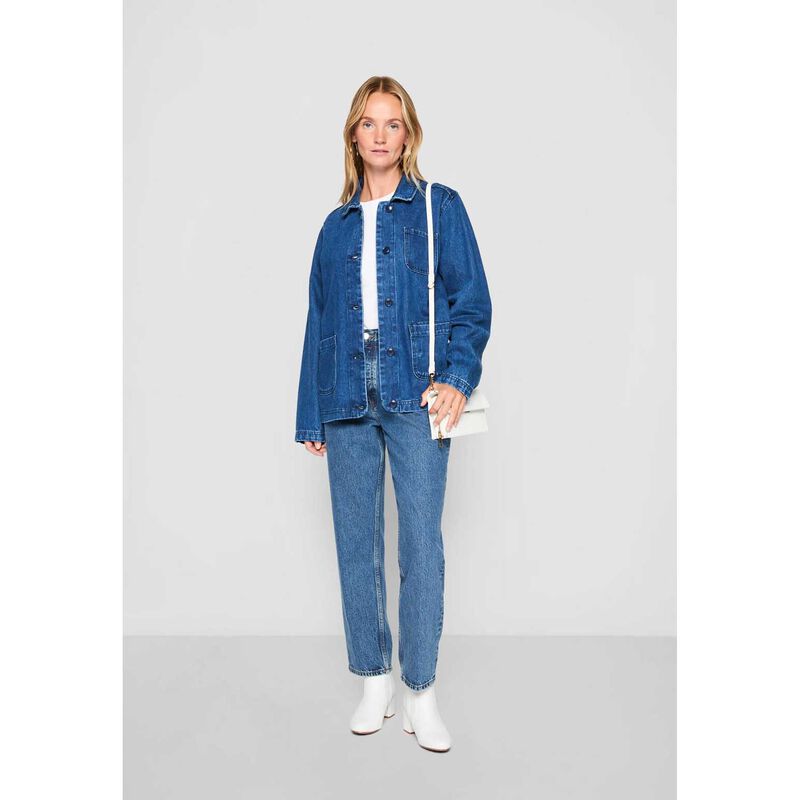 Seasalt Cornwall Reading Rocks Jacket Ii Mid Wash High Twist image number 3