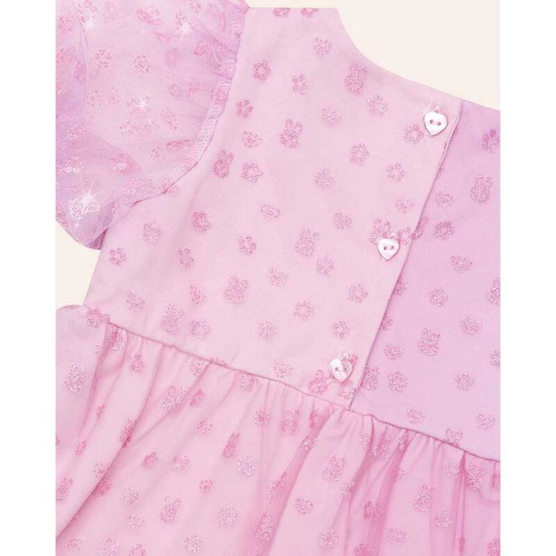 Huxbaby Bunny Gem Puff Sleeve Party Dress 3-5Y image number 2