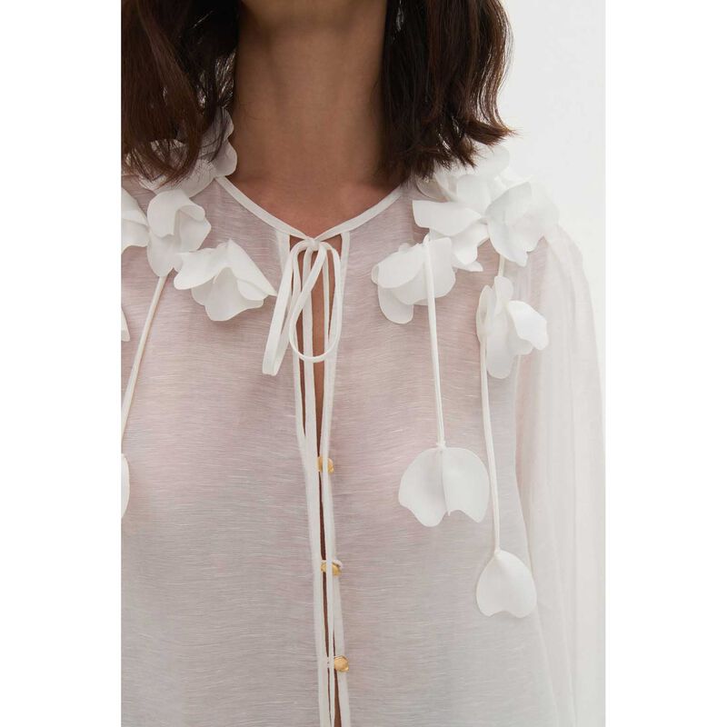 Aje Camille Flower Blouse image number 2