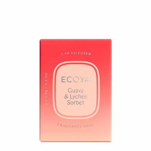 ECOYA Guava & Lychee Sorbet Car Diffuser Fragrance Pods