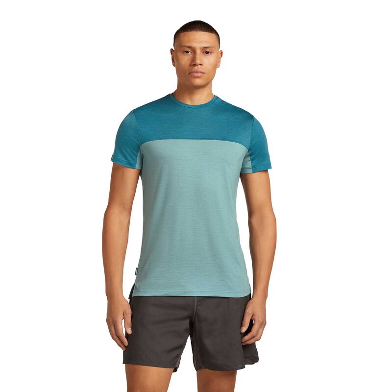 Icebreaker Mens Merino 125 Cool-Lite Sphere III SS Tee Colour Block image number 0