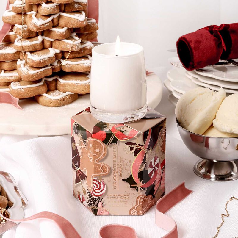 Therapy Caramel Vanilla Festive Candle 80g image number 1