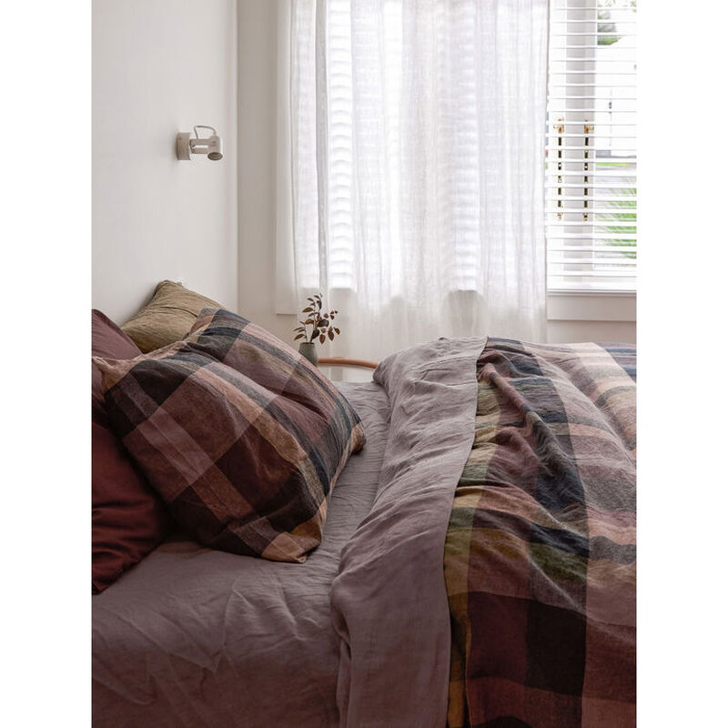 Citt&agrave; Picton Duvet Cover Mulberry/Multi Queen 210x210cm image number 1