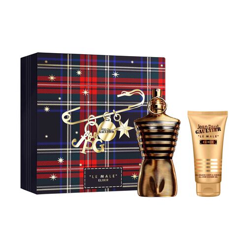 Jean Paul Gaultier Le Male Elixir Xmas Gift Set (125ml Fragrance & 75ml SG)
