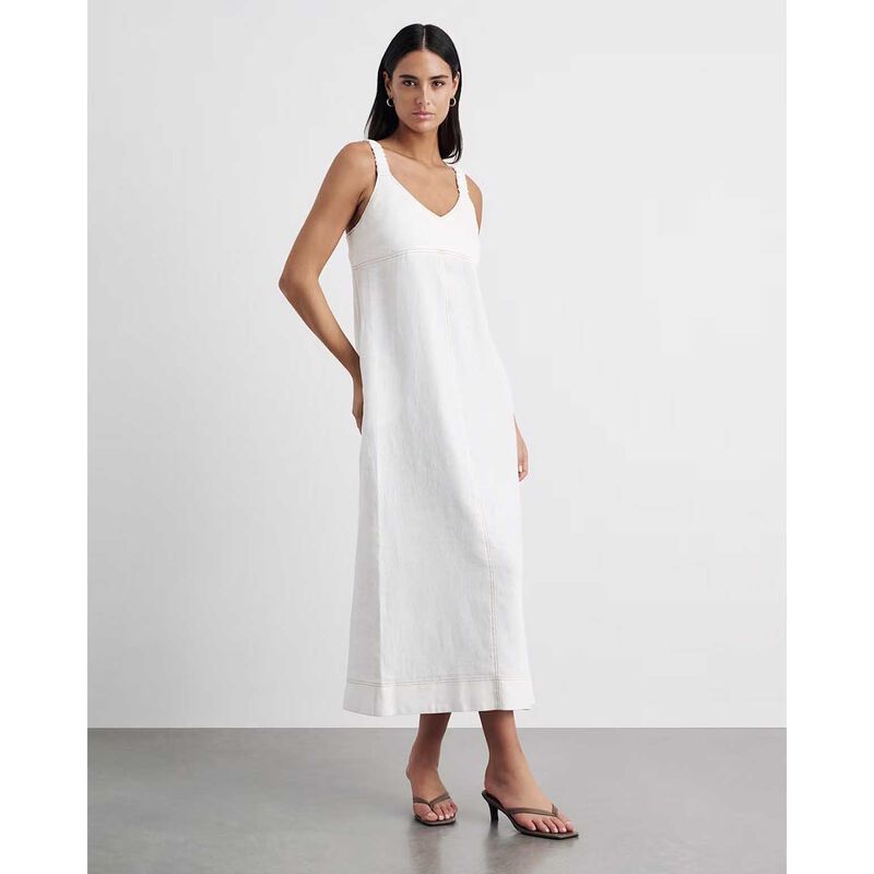 JAG Sara Linen Midi Dress image number 15