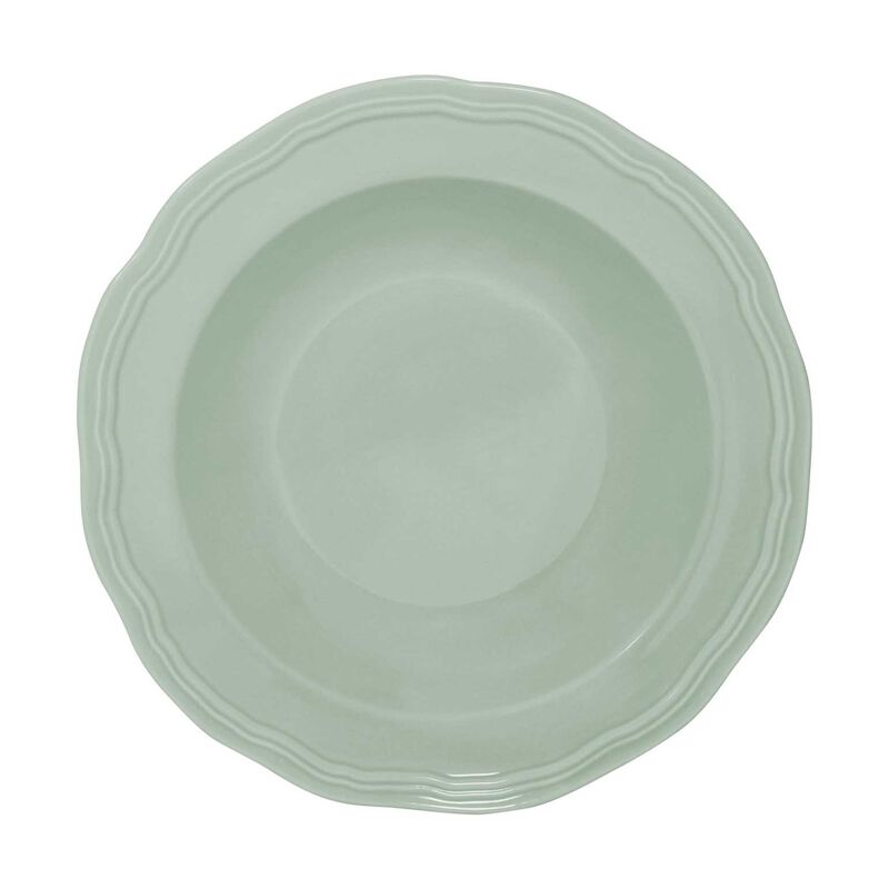 Casa Domani Florence Scallop Rim Bowl 23x5cm Sage image number 1
