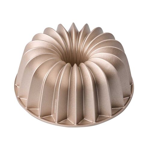 Bakemaster French Wreath Bundt Pan, 24 X 24 X 10cm - Champagne