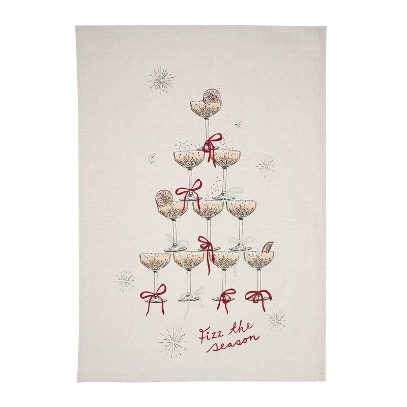 Wallace Cotton Fizz The Season Tea Towel Set 2 image number 1