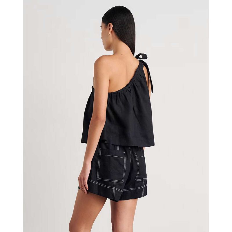 JAG Ariel One Shlder Linen Top image number 1